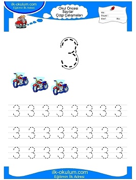 Çocuklar İçin Çizgi Çalışma Sayfaları 